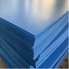 Полипропилен листовой сотовый синий PP 1х1000 мм
