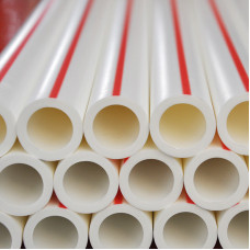 Полипропиленовая труба гофрированная круглая белая для канализации PP 125х105 мм ГОСТ/ТУ